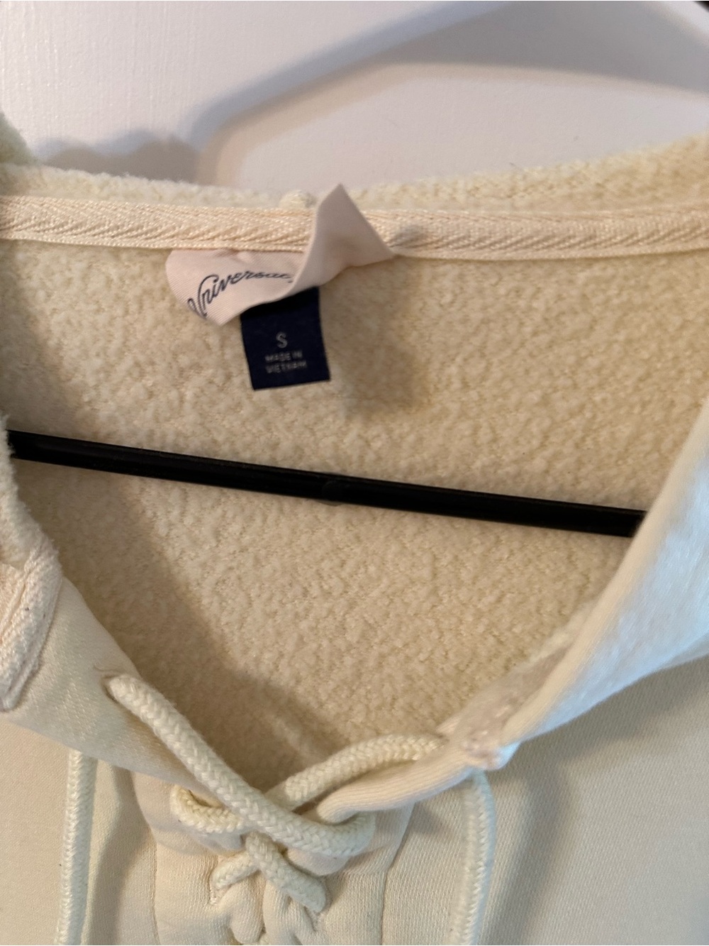 Pale yellow Lace-Up Hoodie - Picture 2 of 3
